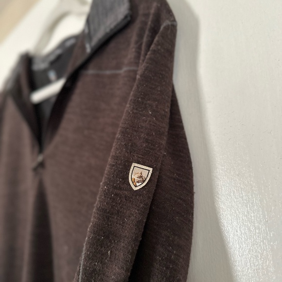 Kuhl Long Sleeve Quarter Zip Pullover Brown Size Men’s Small - Picture 4 of 4